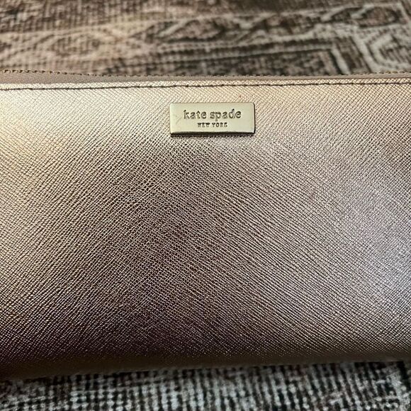 Kate Spade Rose Gold Large Wallet - Picture 2 of 5